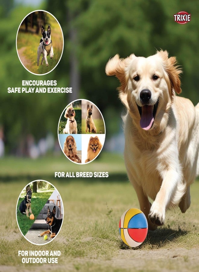 Trixie: - Ball Toy for Dogs | Made with Durable and Non-Toxic Latex Material, Great for Playing Fetch and Retrieve | Comes with a Squeaker for Added Fun | Assorted - 13 cm - Image 5